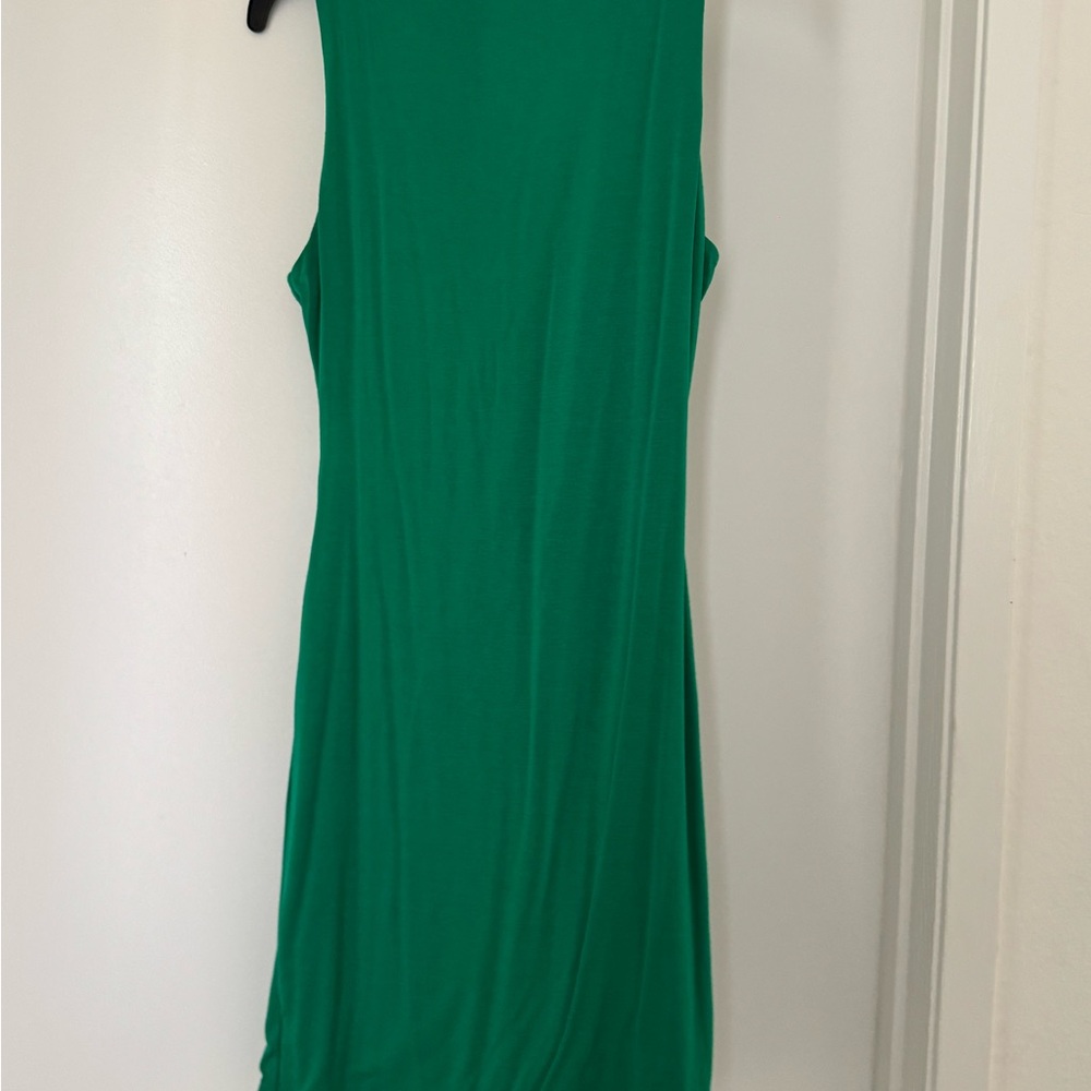 Naked Wardrobe Green Bodycon Mini Dress